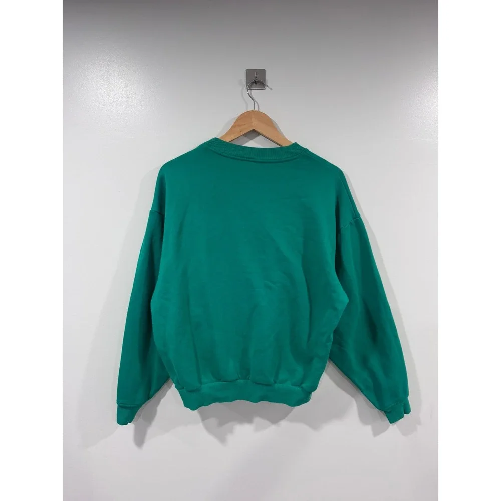 Alo Yoga Green Accolade Oversized Crewneck Sweatshirt Pullover Women Size Small
